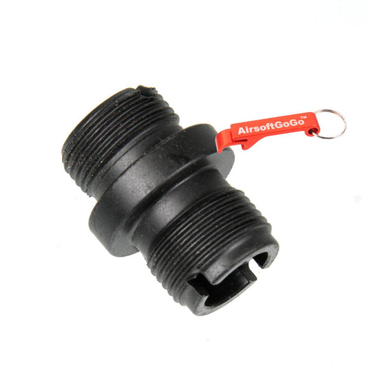 電動ガン・ガスブローバックライフル用サイレンサー バレルアダプター（14mm-逆ネジ → 14mm+正ネジ）-AIRSOFT GOGO エアガン・サバゲー用品通販