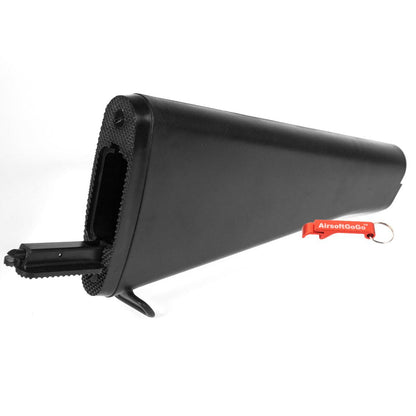 電動ガンM4 /M16用 D-BOYS M16A2タイプ フィクスドストック (ブラックカラー)-AIRSOFT GOGO エアガン・サバゲー用品通販