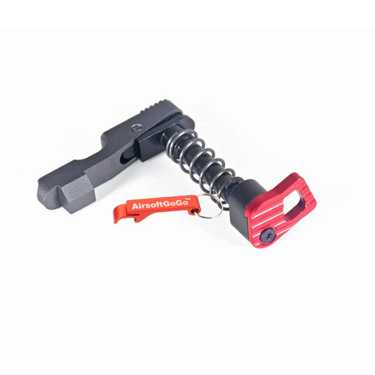 電動ガンM4用 マガジンリリース / マガジンキャッチ (レッドカラー)-AIRSOFT GOGO エアガン・サバゲー用品通販