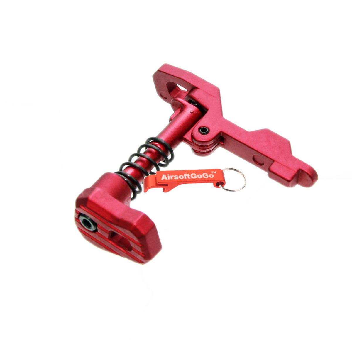 電動ガンM4/M16 用APS ファントムアンビ マガジンキャッチ （赤）-AIRSOFT GOGO エアガン・サバゲー用品通販