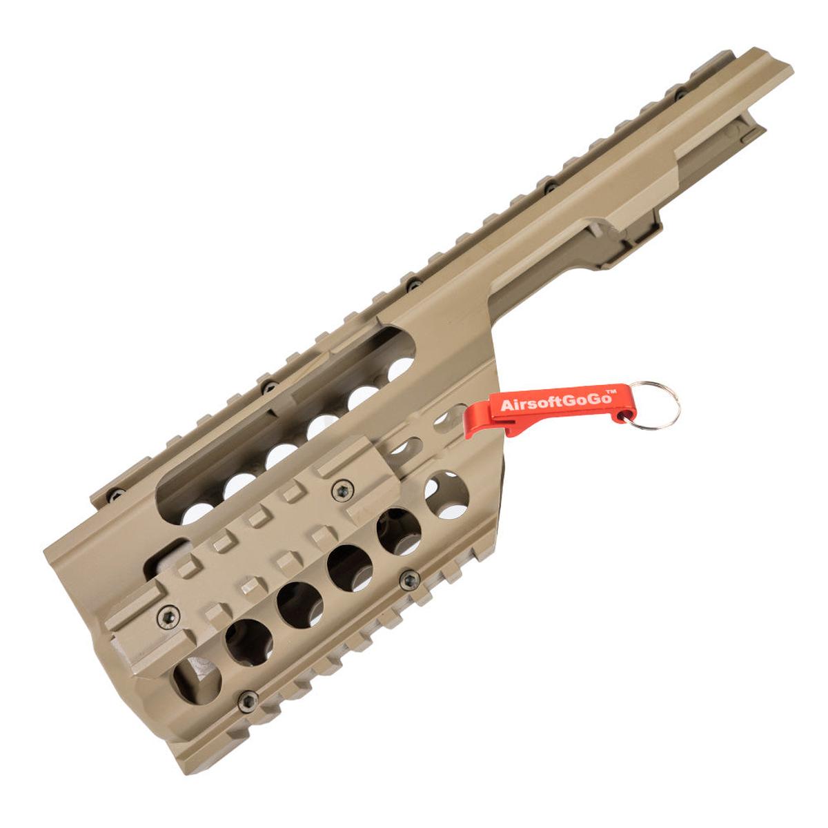 電動ガンマルイ / Jing Gong / Classic Army / GalaxyのMP5K ・ PDW ・ MOD5K用 レール ハンドガード (タンカラー)-AIRSOFT GOGO エアガン・サバゲー用品通販