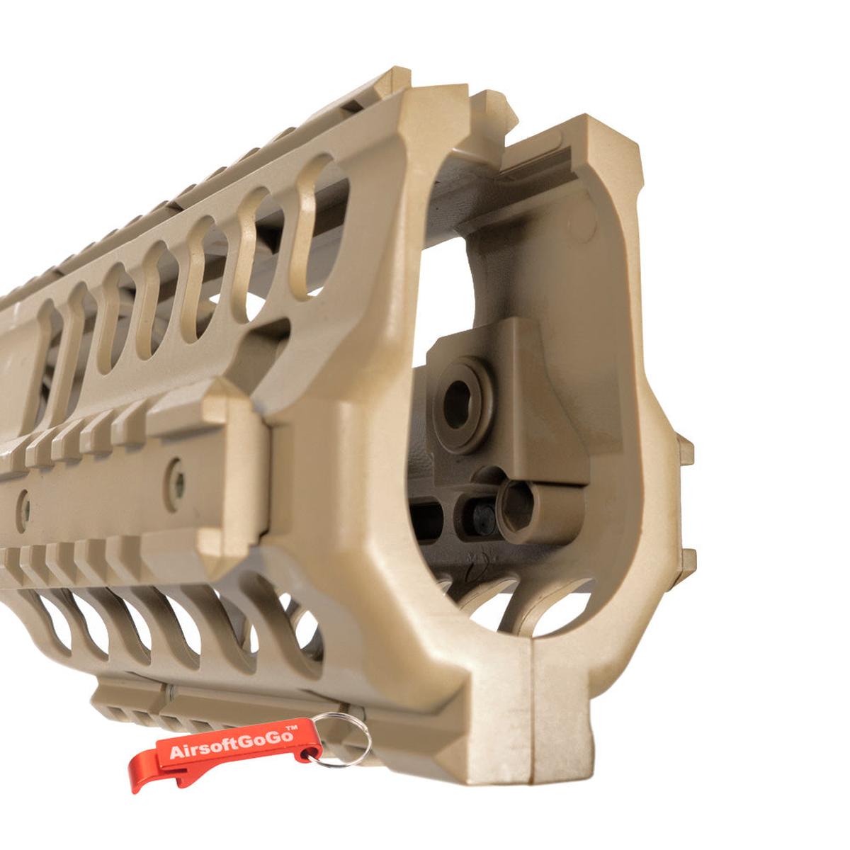 電動ガンマルイ / Jing Gong / Classic Army / GalaxyのMP5K ・ PDW ・ MOD5K用 レール ハンドガード (タンカラー)-AIRSOFT GOGO エアガン・サバゲー用品通販