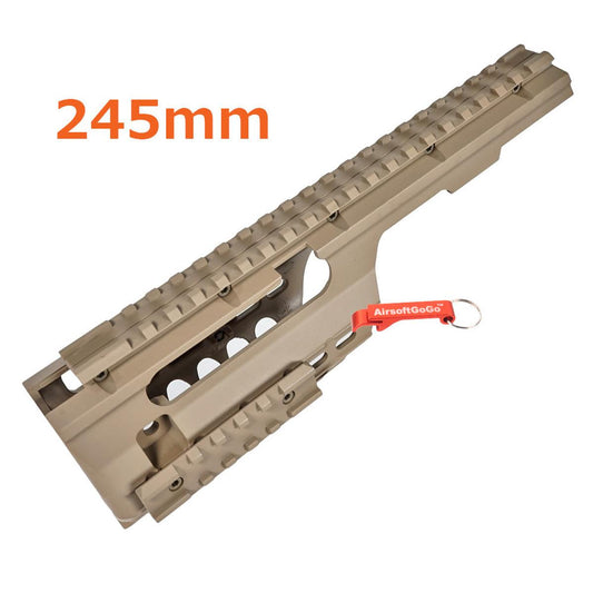 電動ガンマルイ / Jing Gong / Classic Army / GalaxyのMP5K ・ PDW ・ MOD5K用 レール ハンドガード (タンカラー)-AIRSOFT GOGO エアガン・サバゲー用品通販
