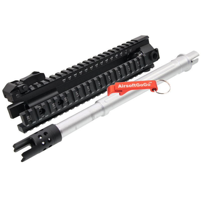 エアソフト 電動ガン M4 フロントキット アウターバレル　ハンドガード セット M4 M16 M4A1電動ガン用 E&C 10インチ RAS RIS ハンドガード