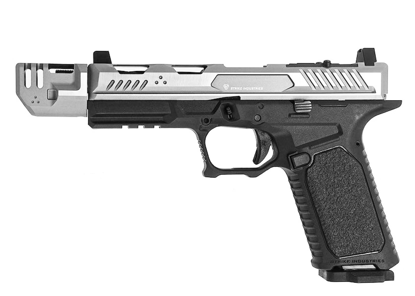 EMG STRIKE INDUSTRIES ARK17 Gas Blowback GBB with Removable Compensator (Silver)