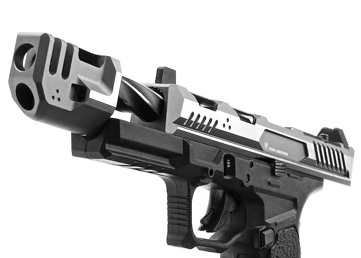 EMG STRIKE INDUSTRIES ARK17 Gas Blowback GBB with Removable Compensator (Silver)