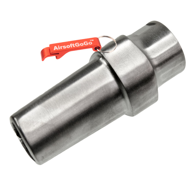 Fashion Defense 14mm reverse screw chrome coating flash hider