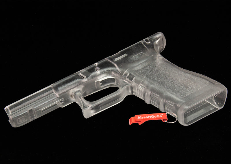 Guns Modify ポリマー樹脂+ファイバー Gen.3 RTFオリジナルフレーム ロアフレーム マルイG17用 (透明フレーム)
