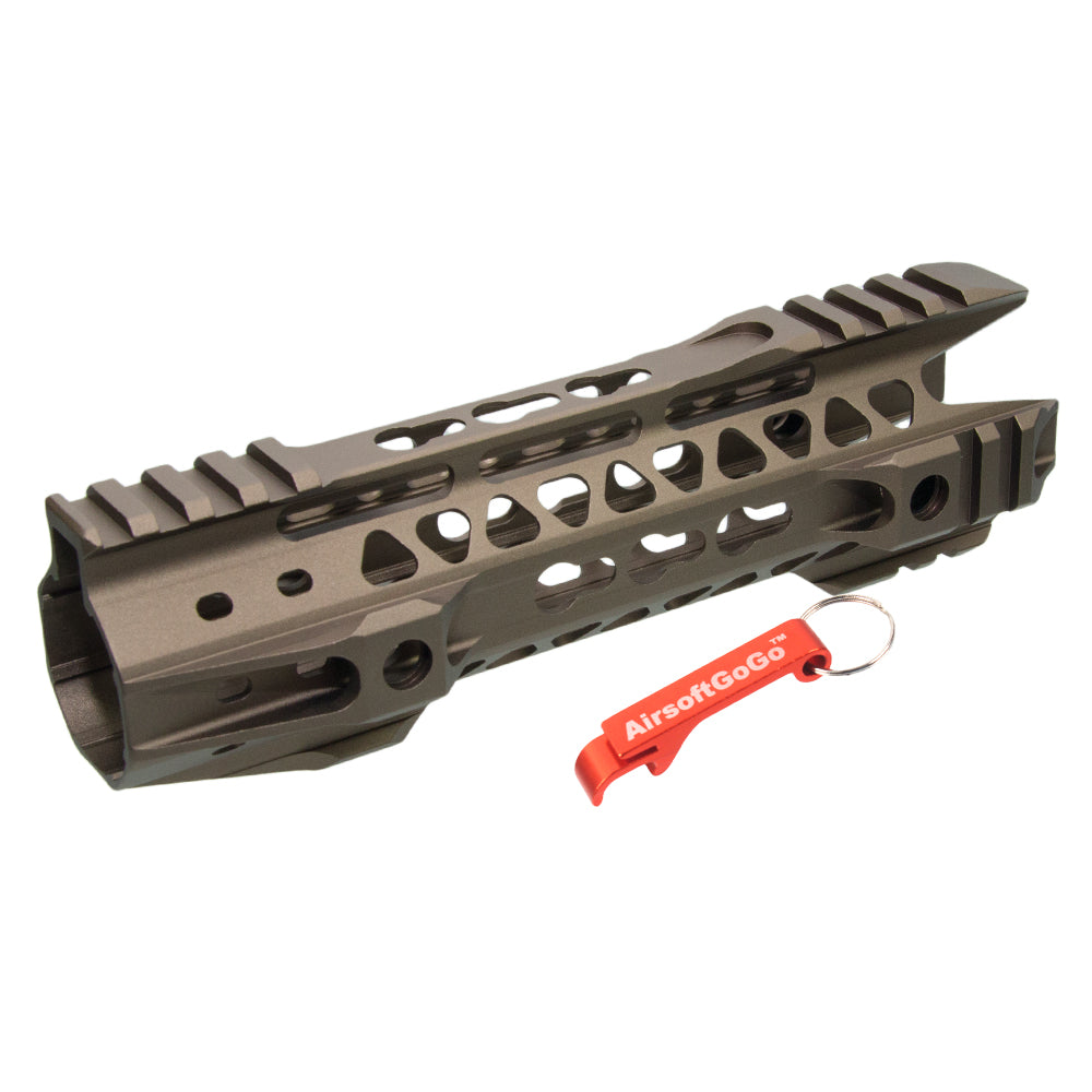 G&amp;P MOT II 8 inch Phantom KEYMOD hand guard for Marui G&amp;P M4/M16 series &amp; WA M4A1 series (sand color)