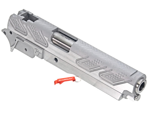 Gunsmith Bros Machined Aluminum "PT" Style Custom Slide Set for Marui Hicapa 5.1 (Silver)