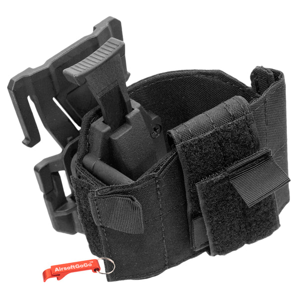 Belt type MOLLE holster for grenade launcher (black)