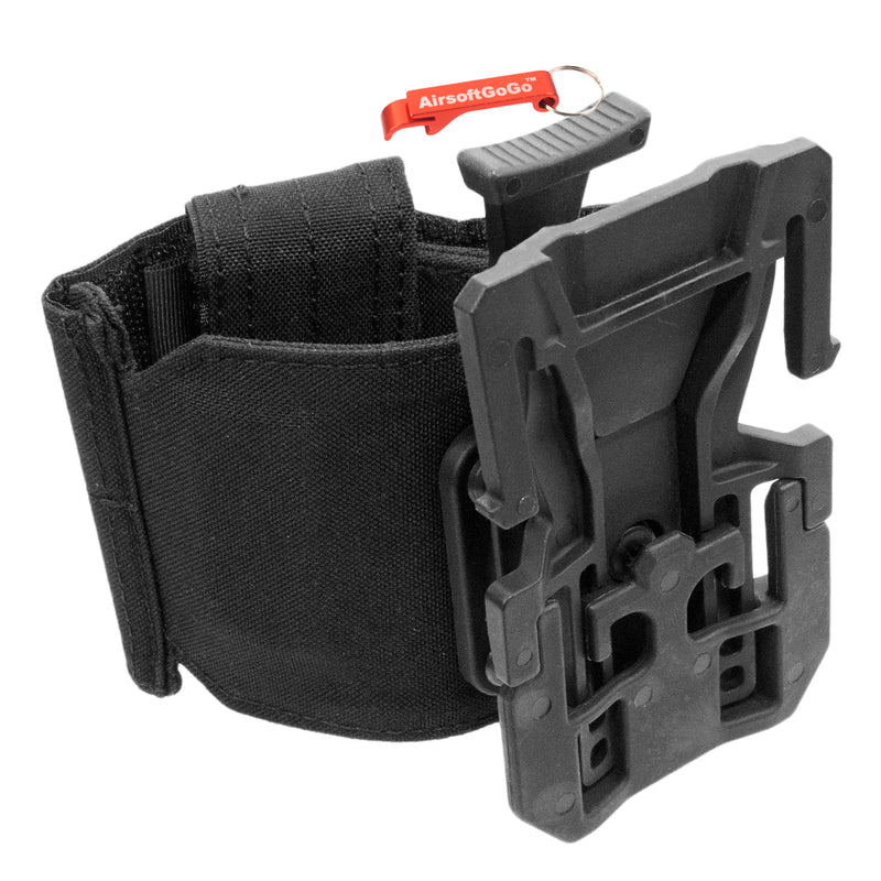 Belt type MOLLE holster for grenade launcher (black)