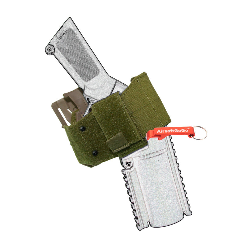 Belt type MOLLE holster for grenade launcher (dark earth color)