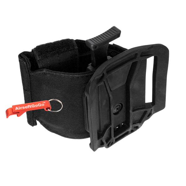 Belt type MOLLE holster for grenade launcher (black)