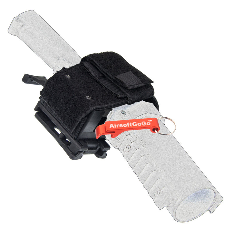 Belt type holster for grenade launcher (black)