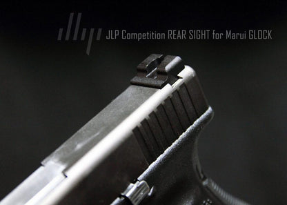 JLP コンペティションリアサイト 東京マルイ、AW、WE G17/ G18C/ G19X/ G22/ G26/ G34 ガスブローバック GBB専用（ブラック）