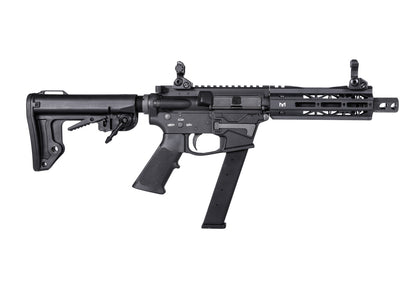 King Arms TWS 9mm SBR ガスブローバックライフル (ブラック)