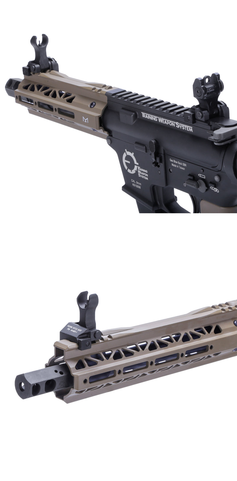 King Arms TWS 9mm SBR Gas Blowback Rifle (Dark Earth)