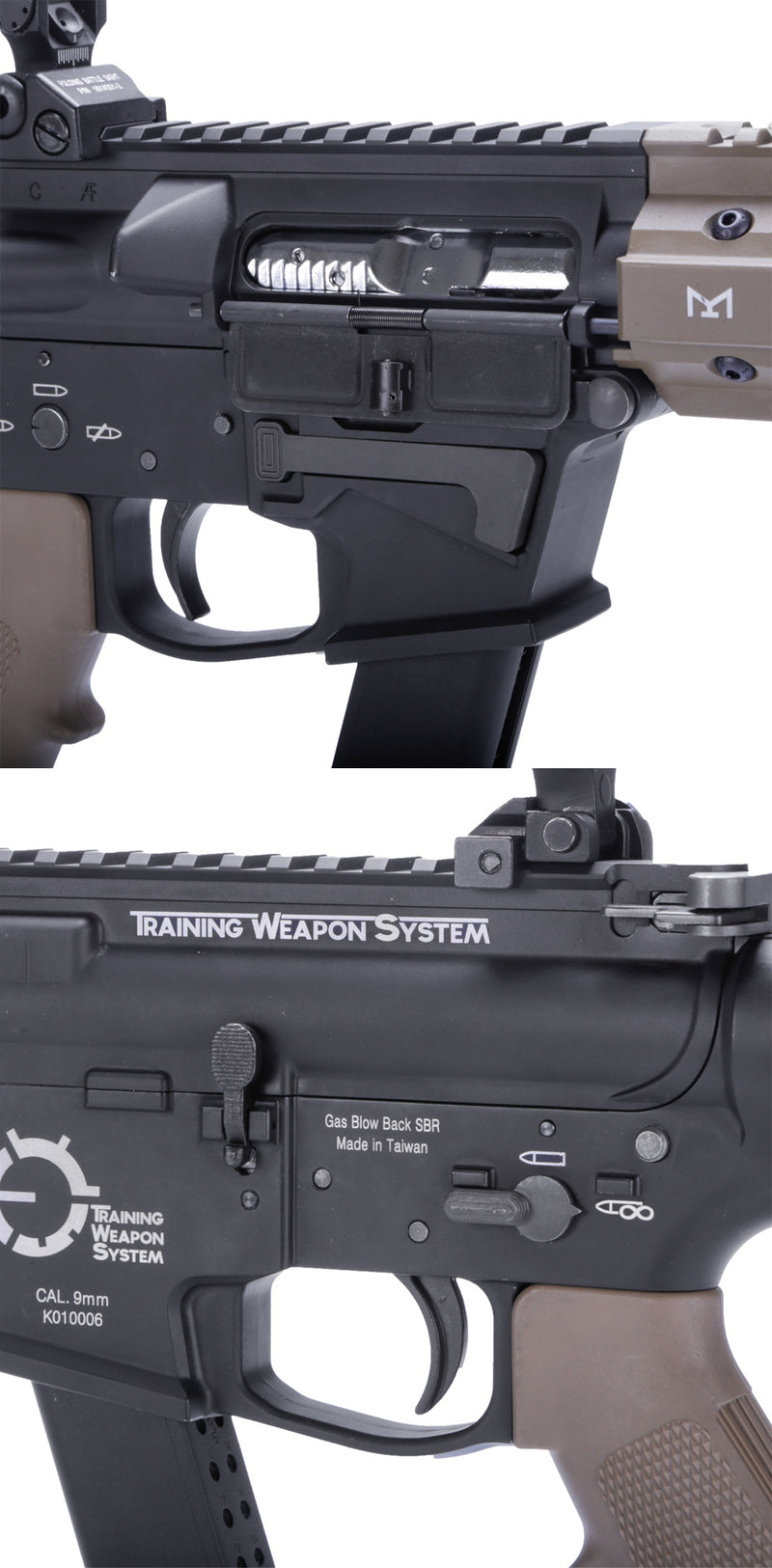 [King Arms] King Arms TWS 9mm Carbine Gas Blowback Rifle (Dark Earth)
