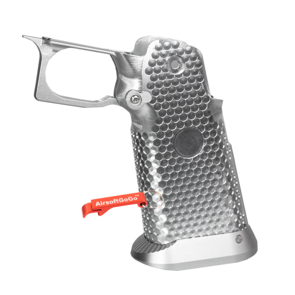 Aluminum grip for Tokyo Marui Hicapa 5.1 series (silver)