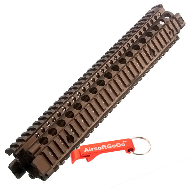 M4 M16 series Madbull Daniel Defense handguard for Marui/Cybergun/G&amp;P electric gun | Madbull RIS II 12.5inch (Dark Earth)