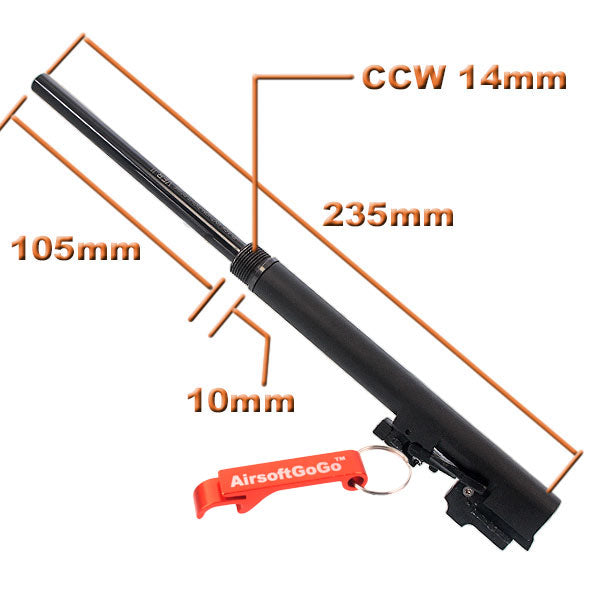 WE Socom Gear M9 M9A1ガスブローバック用Madbull 235mm バレルセット