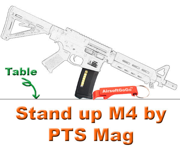 M4シリーズ電動ガン用PTS EPM 150連マガジン （黒）