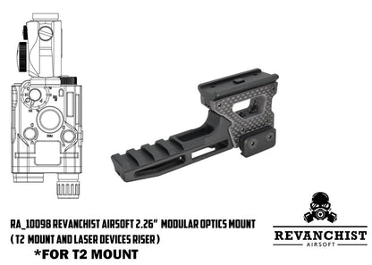 Revanchist Airsoft 2.26" Modular Optics Mount - T2/Dual-use Red Dot Sight Only