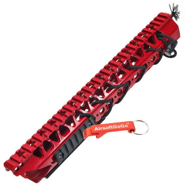 13.2 inch red dragon tooth wire cutter rail system for M4/SR/416 series (red)