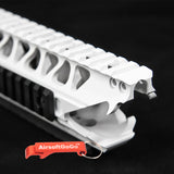 13.2 inch white dragon tooth ear cutter rail system for M4/SR/416 series