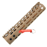 9 inch aluminum Keymod handguard for M4 M16 electric gun (dark earth color)