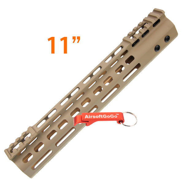 11 inch Aluminum Keymod Handguard for M4 M16 AEG (Dark Earth Color)