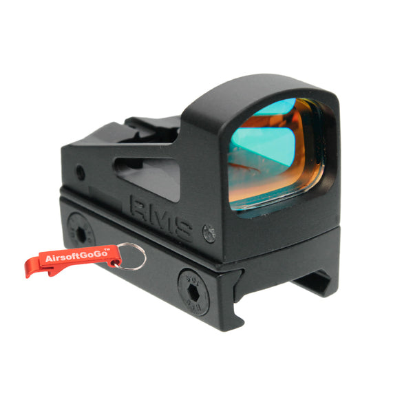 RMS type small red dot sight for Marui &amp; WE G17, G18c gas blowback mount (black)