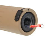 14mm reverse thread suppressor with flash hider for M4 / SPR electric gun