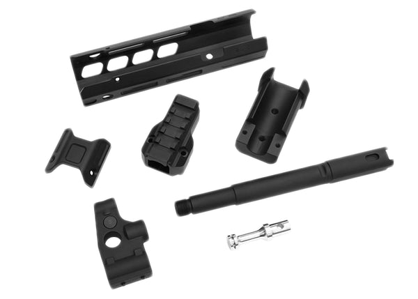 SLR Airsoftworks 6.5" Light Mlok EXT Extended Handguard Full Kit for Tokyo Marui AKM GBBR Gas Blowback Rifle
