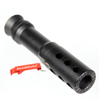 A&amp;K M249 PARA electric gun metal muzzle brake/flash hider (14mm reverse thread)