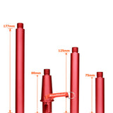 マルイ 電動ガンM4/M16専用のカスタム マルチレングス アウターバレル 赤色 (サイズ：80/177/125/75mm)