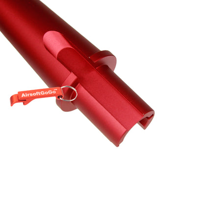 Custom multi-length outer barrel red for Marui electric gun M4/M16 (Size: 80/177/125/75mm)