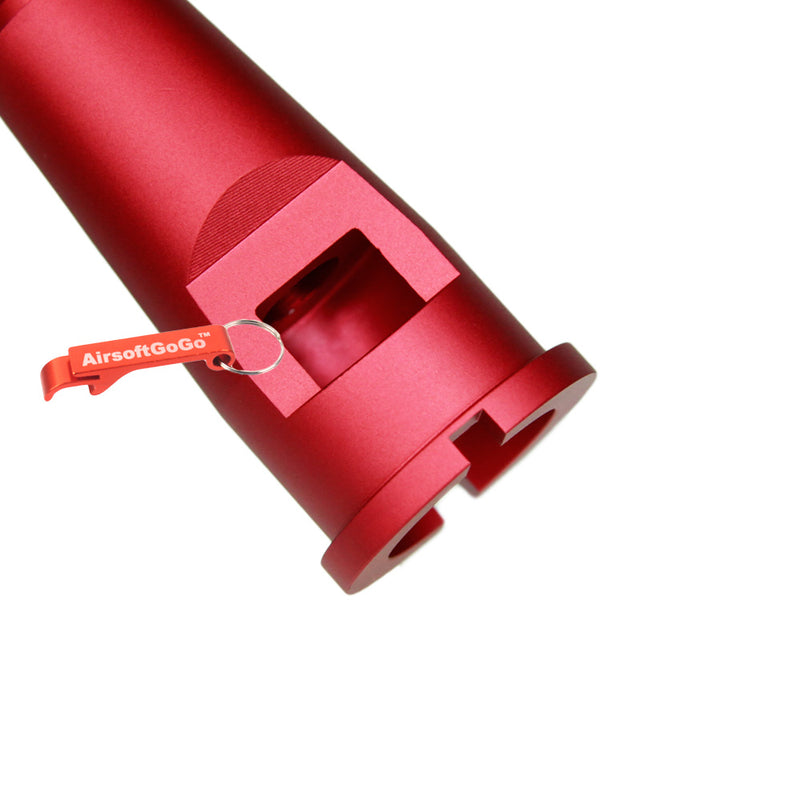 Custom multi-length outer barrel red for WA gas blowback M4/M16 (Size: 70/177/126/75mm)