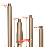 東京マルイM4 MWS専用のカスタム マルチレングス アウターバレル 砂色 (サイズ：114/176/126/75mm)