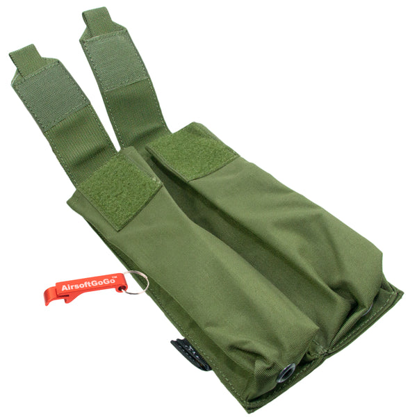 Mall compatible double magazine pouch for P90 (olive drab color)