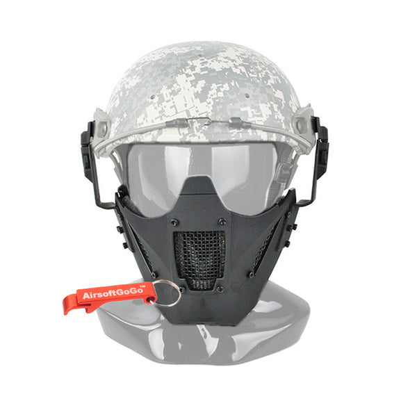 TMC JAY FAST マスク (ヘルメット取付け用アダプター付属) ブラック