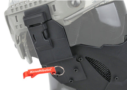 TMC JAY FAST Mask (helmet mounting adapter included) Black