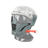 TMC JAY FAST Mask (Helmet mounting adapter included) Wolf Gray