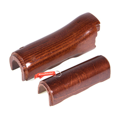 Wooden (plywood) hand guard &amp; selector set WE AKS74UN GBB compatible