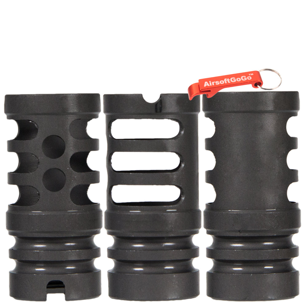 Steel muzzle brake (14mm reverse thread) Gas blowback electric gun compatible