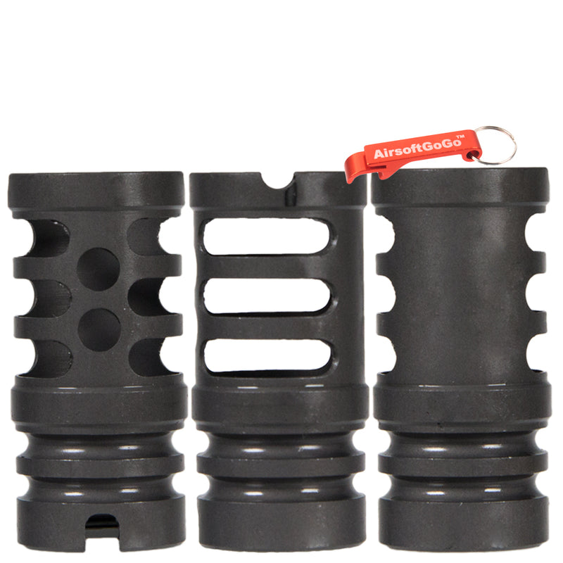 Steel muzzle brake (14mm reverse thread) Gas blowback electric gun compatible