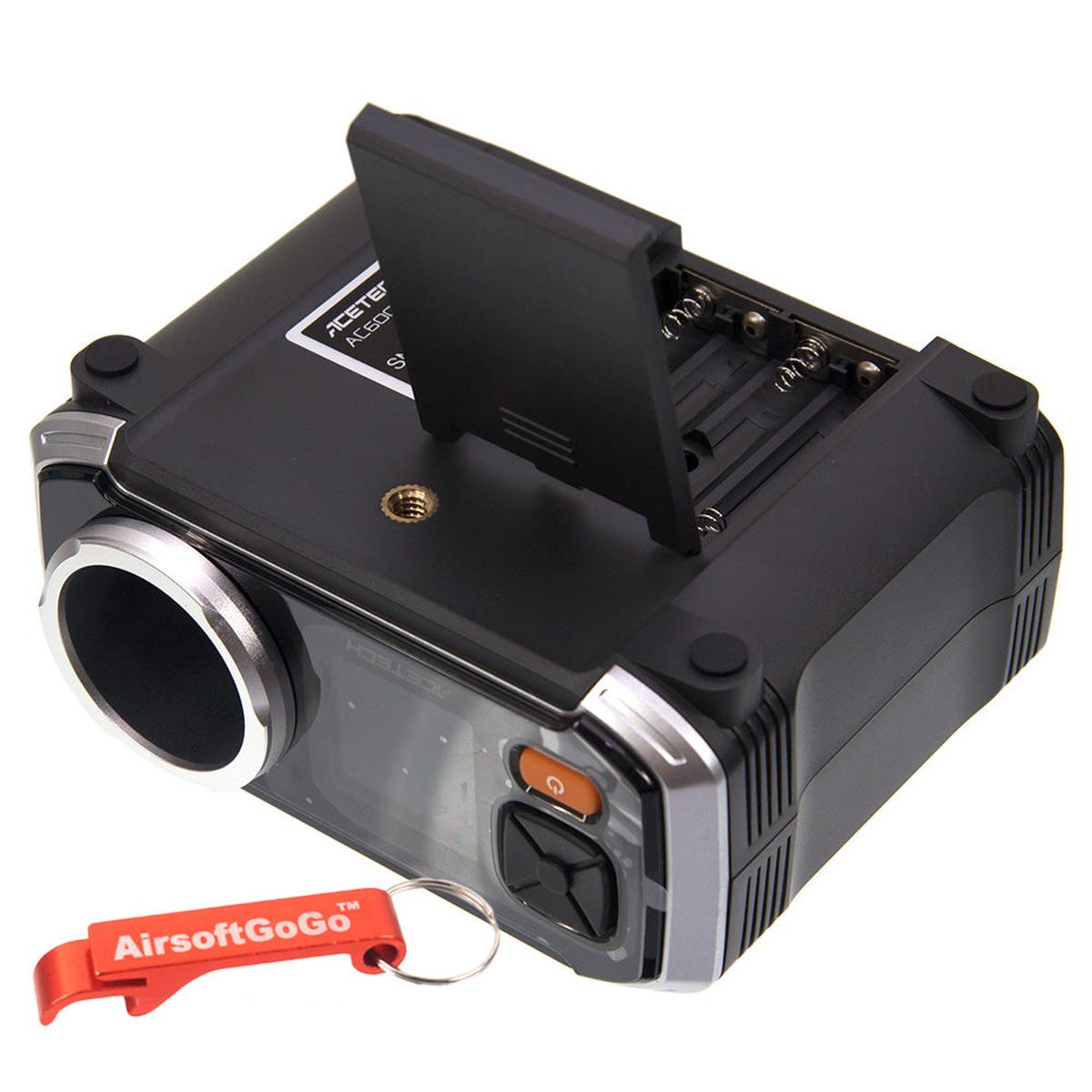 ACETECH AC6000 弾速計 (黒)-AIRSOFT GOGO エアガン・サバゲー用品通販