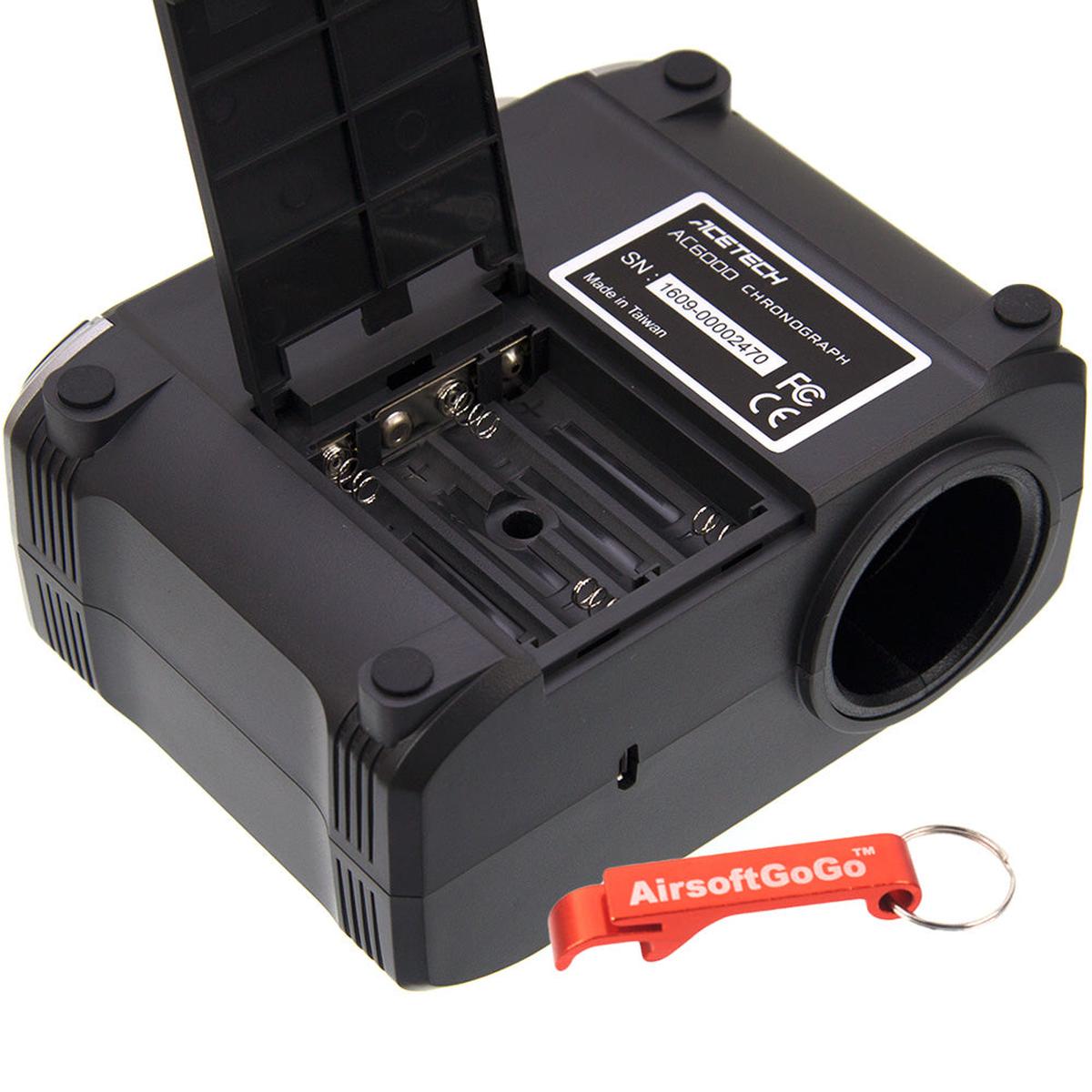 ACETECH AC6000 弾速計 (黒)-AIRSOFT GOGO エアガン・サバゲー用品通販