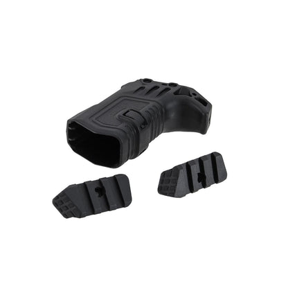 Action Army AAP01マグ エクステンドグリップ 20mmレールVer. （ブラック）-AIRSOFT GOGO エアガン・サバゲー用品通販